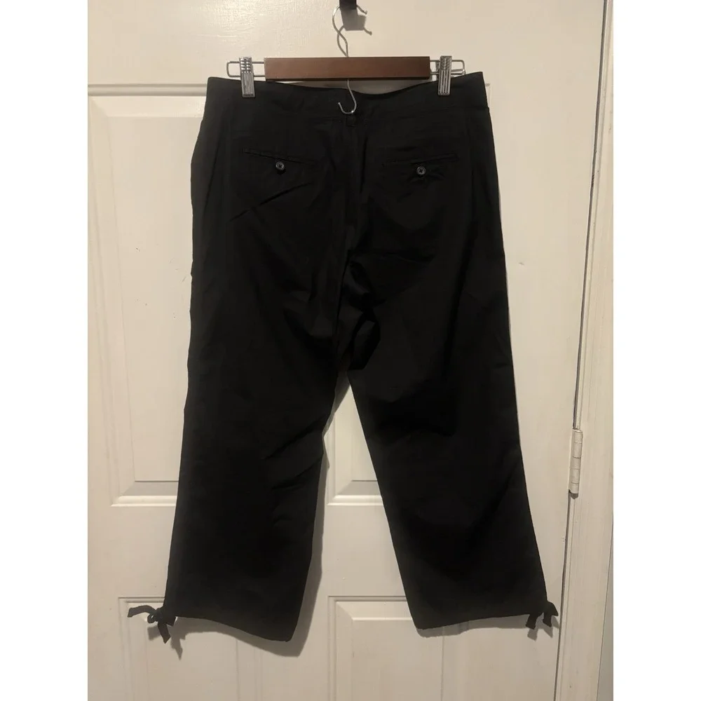NWT Tommy Bahama Women's‎ 4 Everyday Active Pants Size 4 Black Pockets Ties
